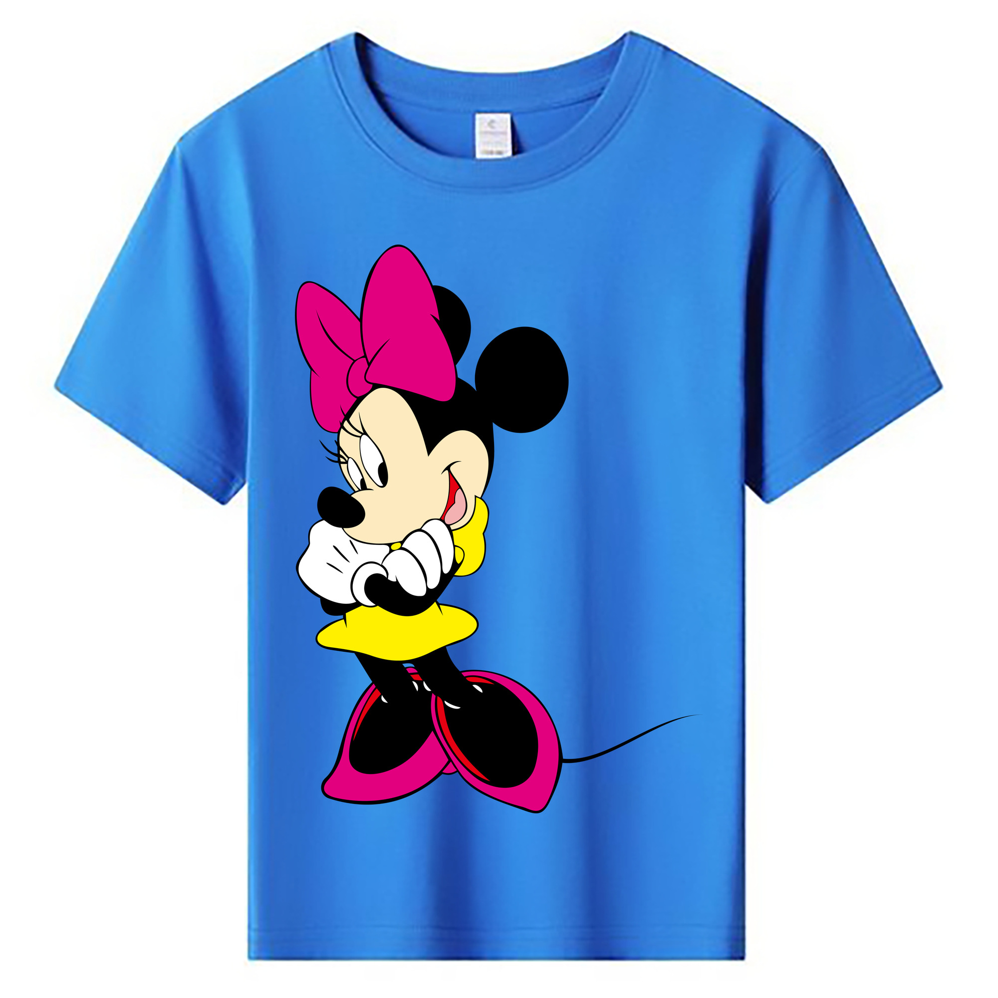 ミッキーマウス Mickey Mouse 綿100％キッズTシャツ（フロントプリント）